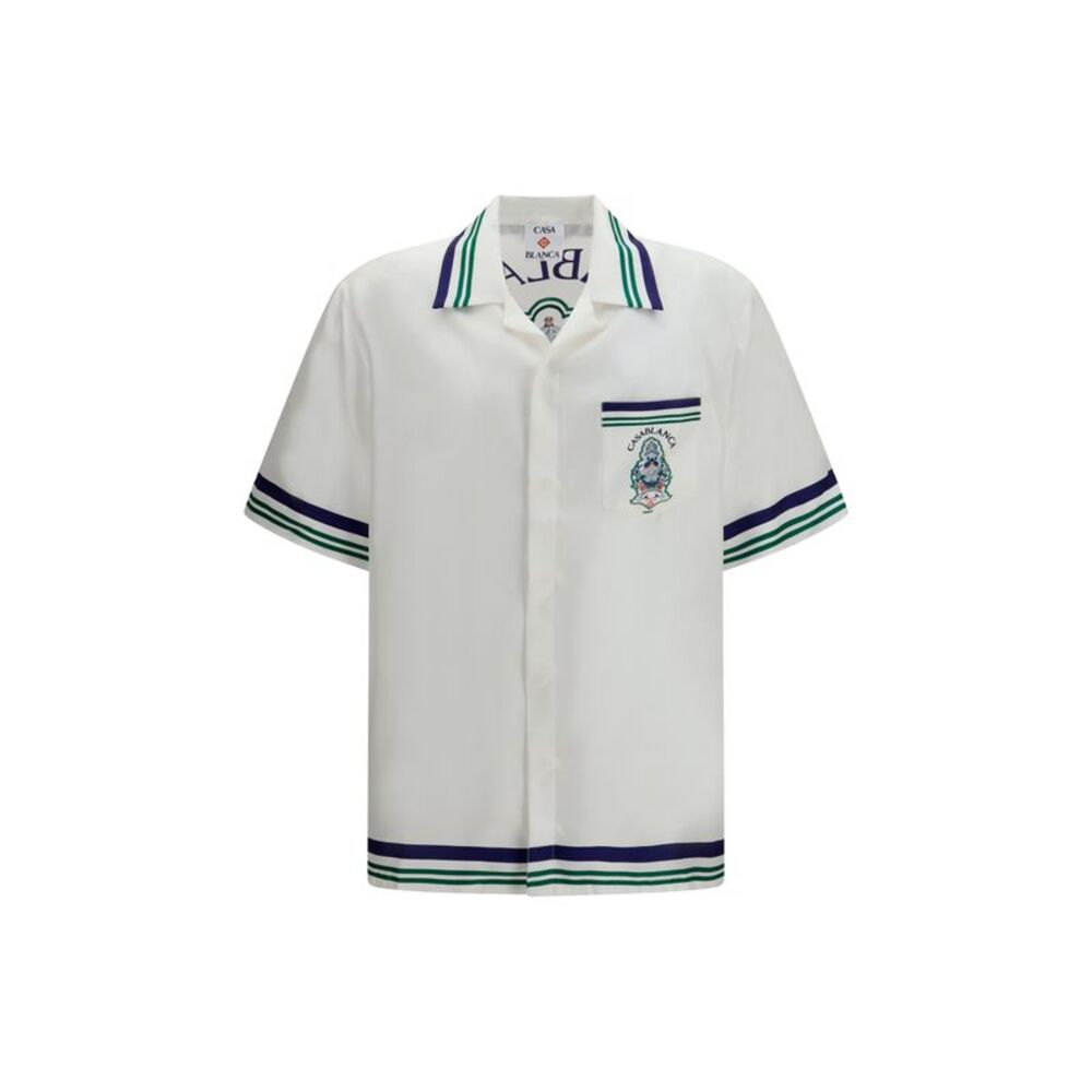 Casablanca Men Short-Sleeve Hotel Casablanca Crest Shirt